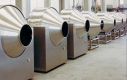 Conventional Coating Pan with Baffles