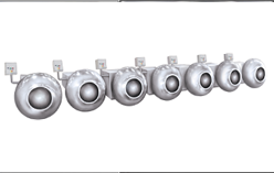 Conventional Coating Pan with Baffles